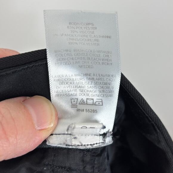 Express Columnist Barely Boot Low Rise Black Pants 0R stretch office work - Picture 9 of 9